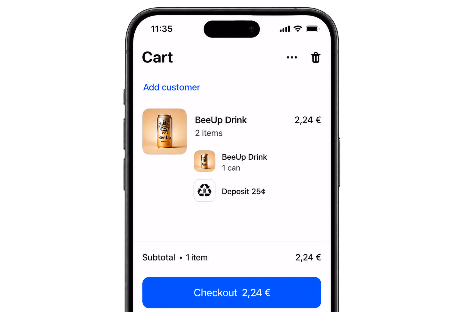 A fee added automatically in Shopify POS